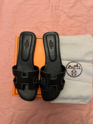 Sandalias Hermès mujer negras