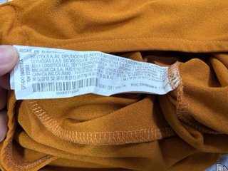 Body Zara Mostaza Talla S