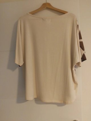 Camiseta Mujer Talla L Estampado Triángulos
