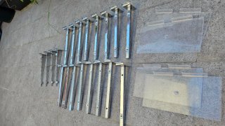 Lote 20 Soportes Balda Panel Lamas 30cm