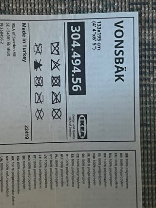 Tappeto IKEA Vonsbäk a pelo corto