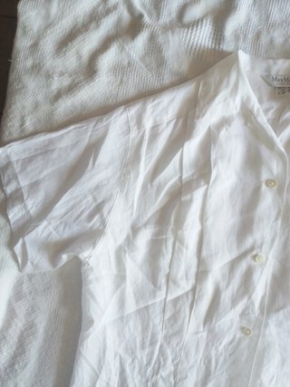 Camicia Max Mara Lino Bianca Taglia M/L