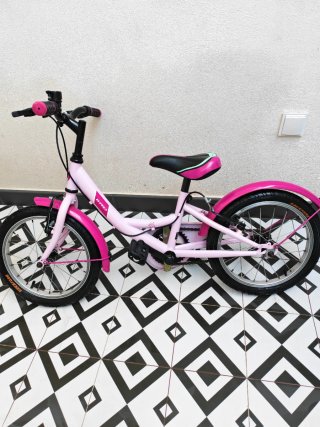 Bicicleta infantil B-PRO 16 rosa