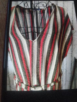 Vestido largo Lurex Multicolor