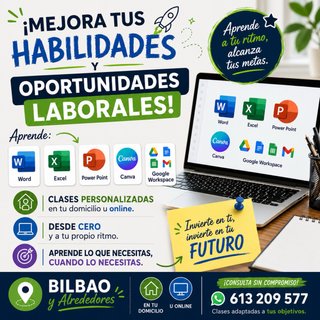 Clases Particulares Excel, Google, Canva