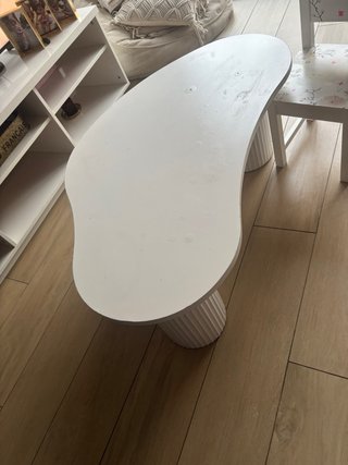 Mesa de centro blanca moderna