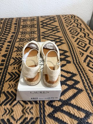 Ralph Lauren Robby Canvas Sandalias  Talla 40