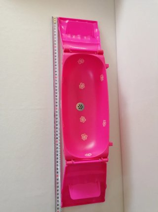 Bañera de juguete rosa