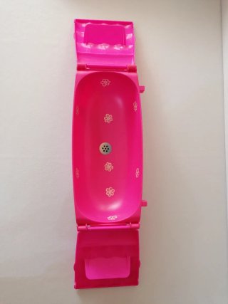 Bañera de juguete rosa