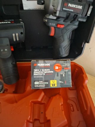Parkside 12V radial 76mm + llave 170Nm