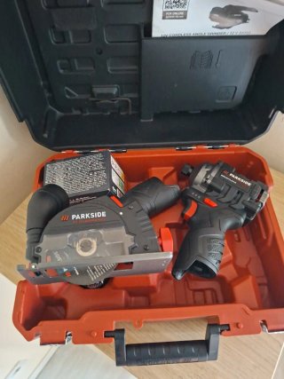 Parkside 12V radial 76mm + llave 170Nm