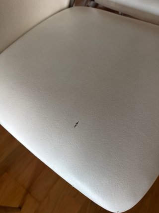 4 Sillas Comedor Polipiel Blancas