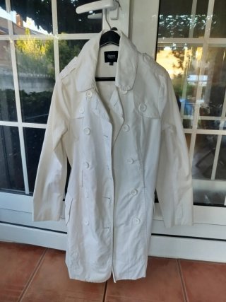 Gabardina Blanco Talla 38