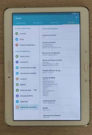 Tablet Samsung Tab 4 Blanca.