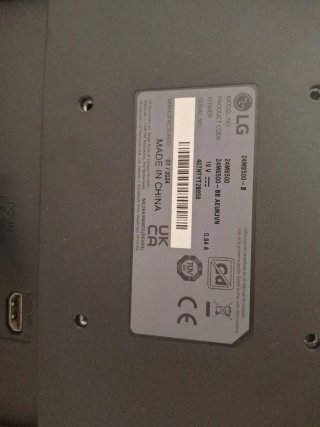 Pantalla/ Monitor Ordenador LG Negra