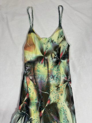 Vestido Hada Verde Volantes