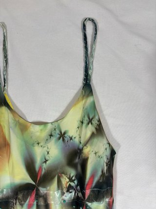 Vestido Hada Verde Volantes
