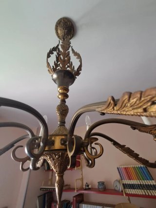 Lámpara de techo araña antigua