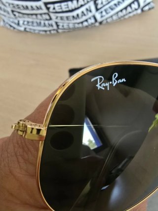 Gafas de Sol Ray-Ban Aviator RB3025 Doradas Verdes
