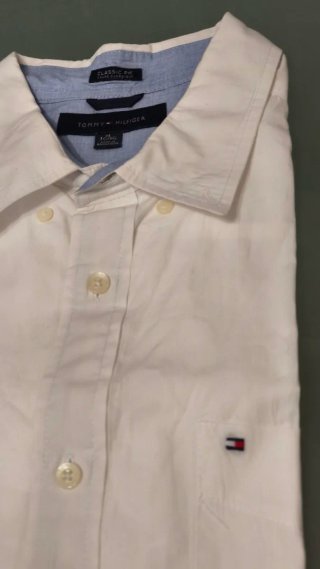 Camisa Tommy Hilfiger Blanca Talla L