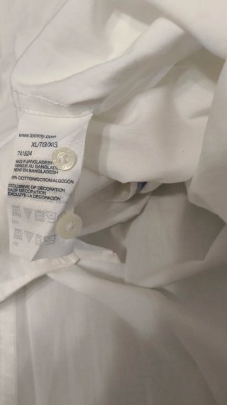 Camisa Tommy Hilfiger Blanca Talla L