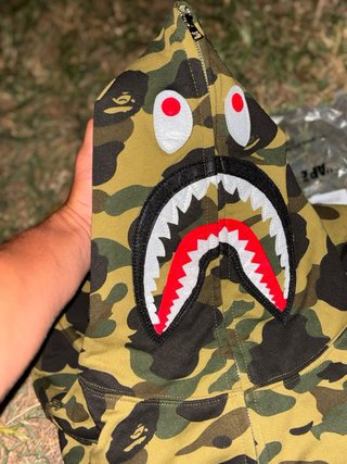 Sudadera con capucha BAPE Camo Shark
