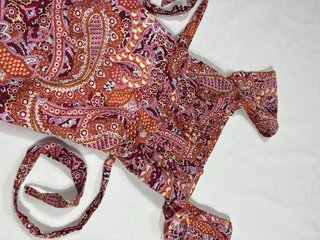 Vestido corto estampado paisley