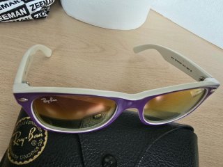 Gafas de sol Ray-Ban RB2132 New Wayfarer Morado/Bl