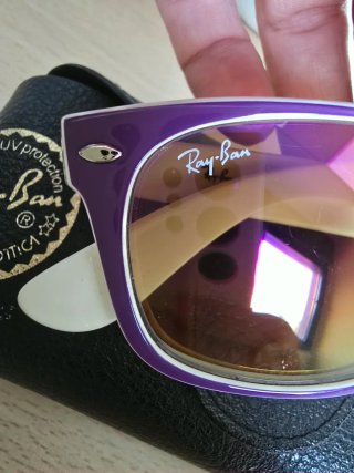 Gafas de sol Ray-Ban RB2132 New Wayfarer Morado/Bl