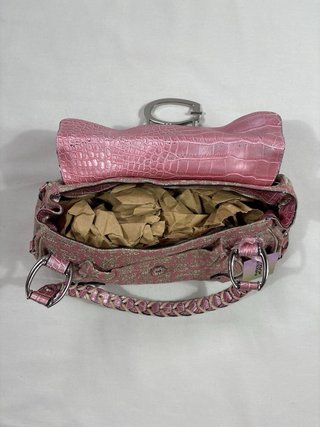 Bolso Vintage Guess Beige y Rosa