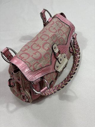 Bolso Vintage Guess Beige y Rosa