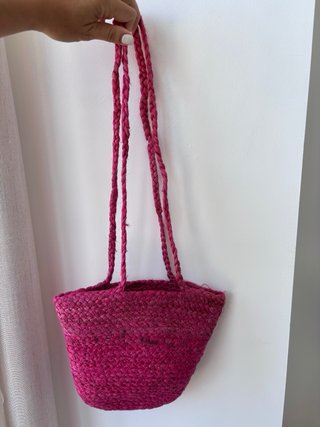 Bolso Yute Fucsia Zara Pequeño