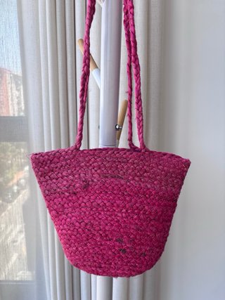 Bolso Yute Fucsia Zara Pequeño