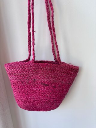 Bolso Yute Fucsia Zara Pequeño