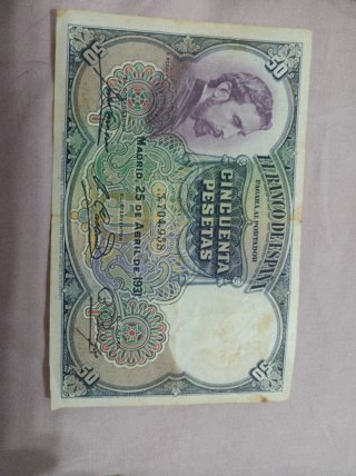 Billete 50 Pesetas Banco de España