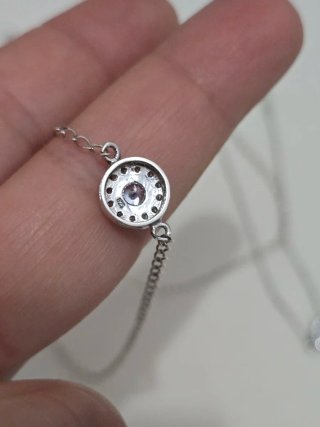 Conjunto Plata 925 Ley Collar y Pulsera