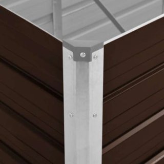 Jardinera elevada acero galvanizado 320x80 cm