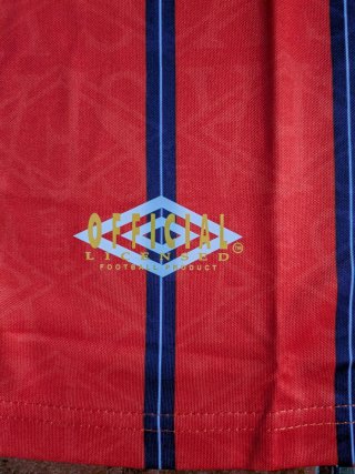 Camiseta Retro Escocia Umbro Naranja y Azul