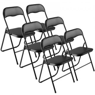 Sillas Plegables de 6 Paquetes, Sillas de Cuero Pl