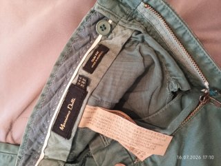 Pantalones Massimo Dutti Slim Fit Verdes Talla 31