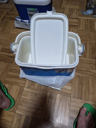 3 Frigoriferi portatili verde G, blu M e bianco M
