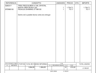 Bicicleta Trek Procaliber 9.7