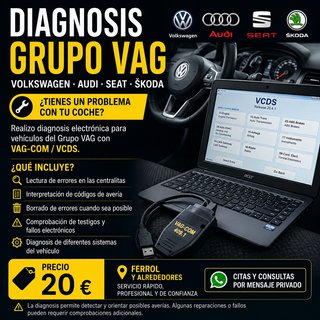 Diagnóstico para vehículos del grupo VAG