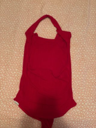 Body rojo halter para mujer
