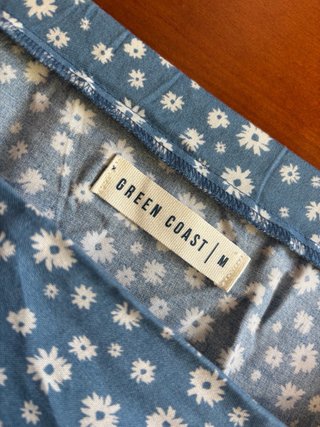 Falda floral azul Green Coast