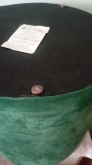 Pouf velluto verde