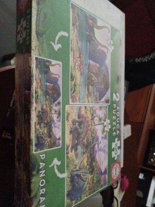 Puzzle Educa 2x100 Piezas Dinosaurios