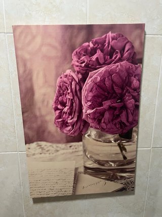 Cuadro Decorativo Flores Rosas 40x60