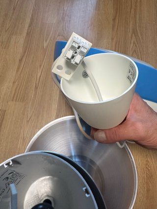 2 Lámparas Techo Ikea Azul/Plata