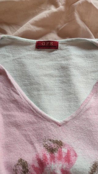 Jersey rosa y azul pastel talla S